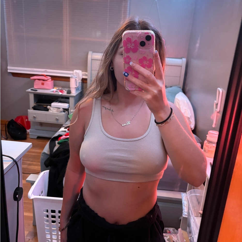 Divided crop top